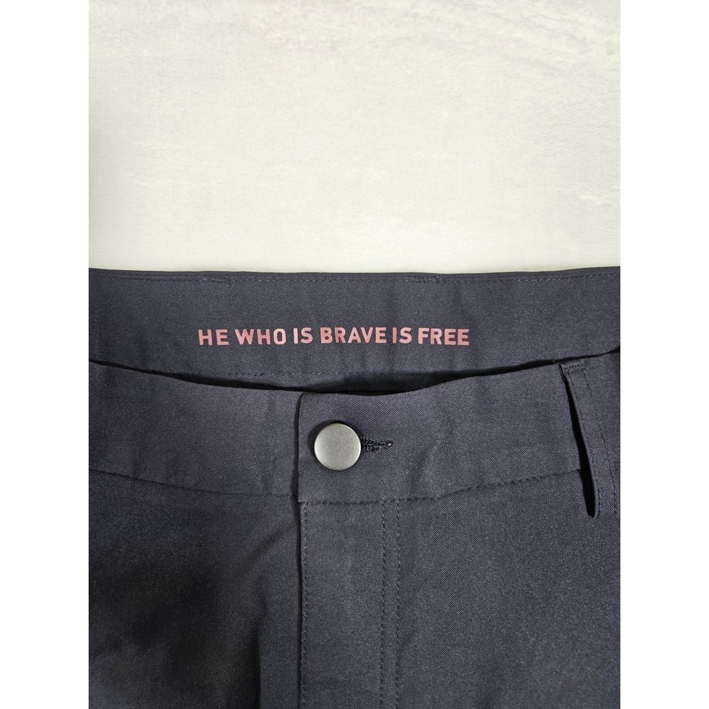 Marcus Pierce Mens Navy Tech Chino Pants W36 L30 Tapered Performance Trousers - Picture 2 of 8